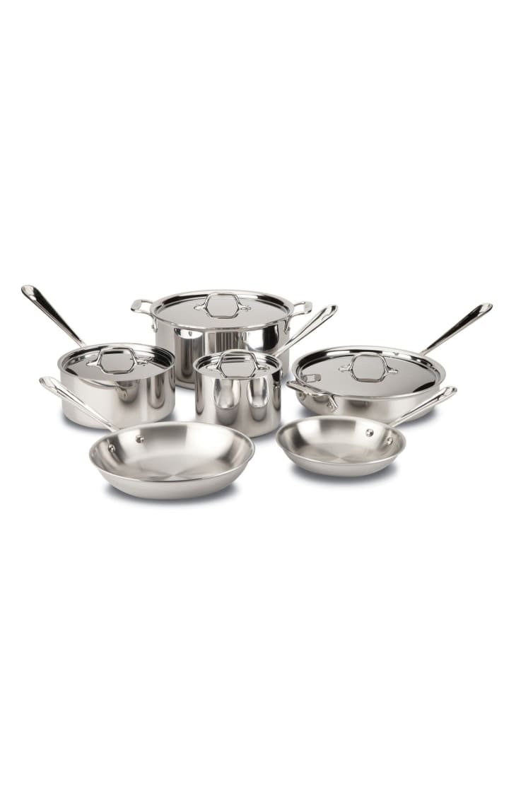 All-Clad Stainless Steel 10-Pc Pan Set at Nordstrom