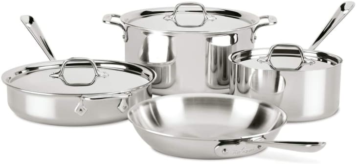 Product Image: All-Clad Stainless Steel Induction Compatible Cookware Set, 7-Piece