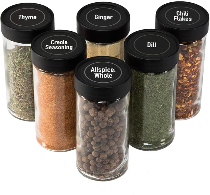 AllSpice Glass Spice Jars at Amazon