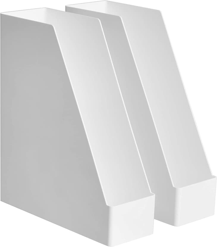 Product Image: Amazon Basics Plastic Desk Magazine Rack (2-Pack)