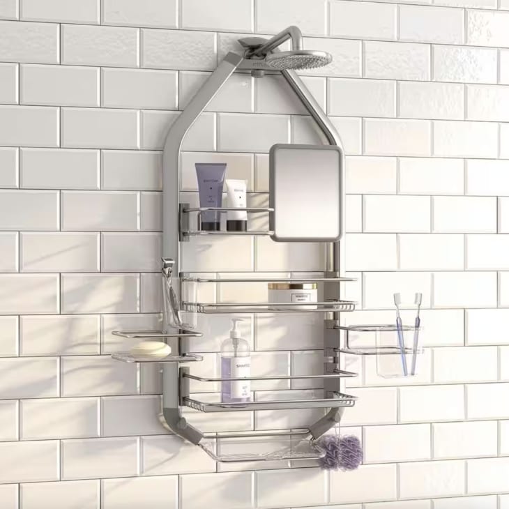 Product Image: Artika Adjustable Over-the-Shower Head Caddy with Mirror