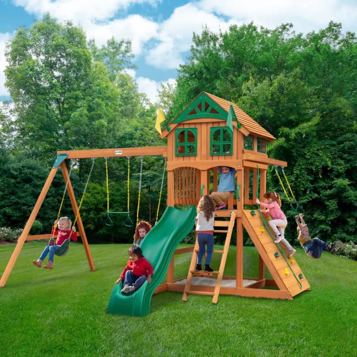 Product Image: Gorilla Playsets Avalon Swing Set with Trapeze Arm