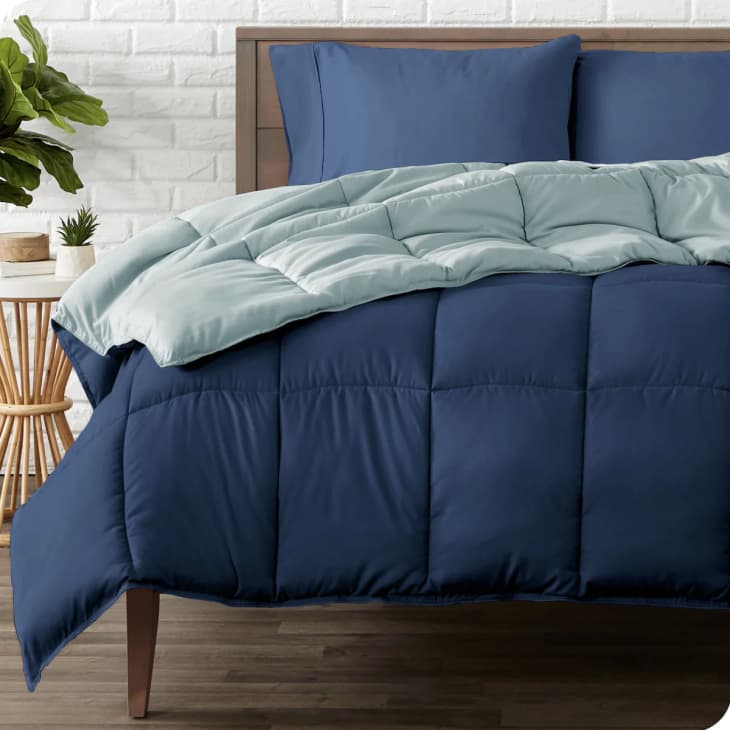Bare Home Reversible Down-Alternative Comforter, Queen at Bare Home