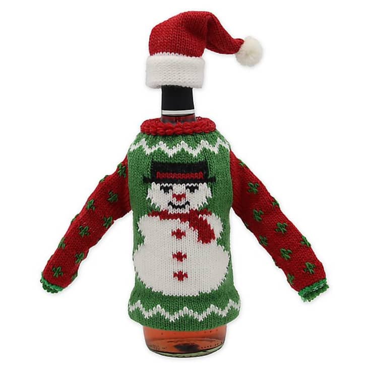 Product Image: Entertaining Snowman Knit Hat and Sweater Bottle Cover