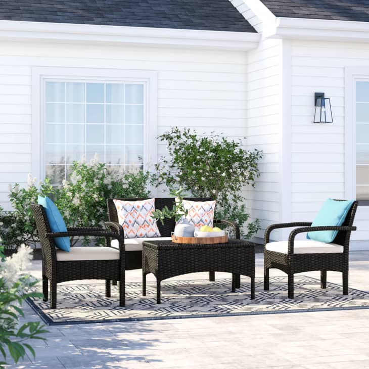 Product Image: Berthony 4-Person Outdoor Seating Group with Cushions