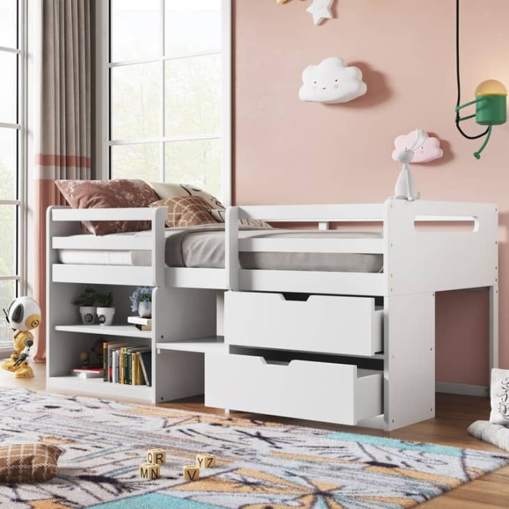 Product Image: Bohnert Twin Solid Wood Kids Loft Bed with Storage