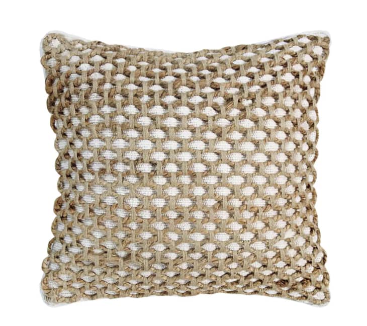 Product Image: Boho Living Jada Geometric Braided Jute Pillow, 20