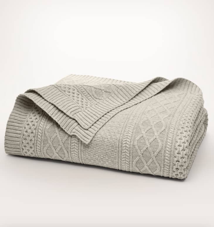 Boll & Branch Aran Knit Bed Blanket, Full/Queen at Boll & Branch