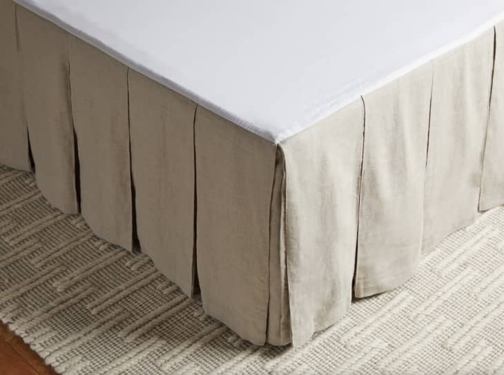 Product Image: Box Pleat Linen Bed Skirt, Full