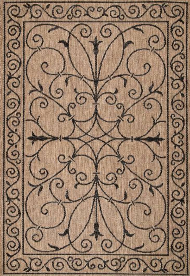 产品图片:棕色室内/室外Krem地毯，5尺3寸x 7尺6寸