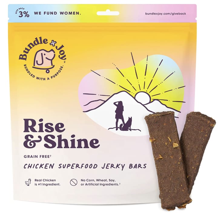 Bundle x Joy Rise & Shine Superfood Dog Treats, Chicken Jerky at Amazon