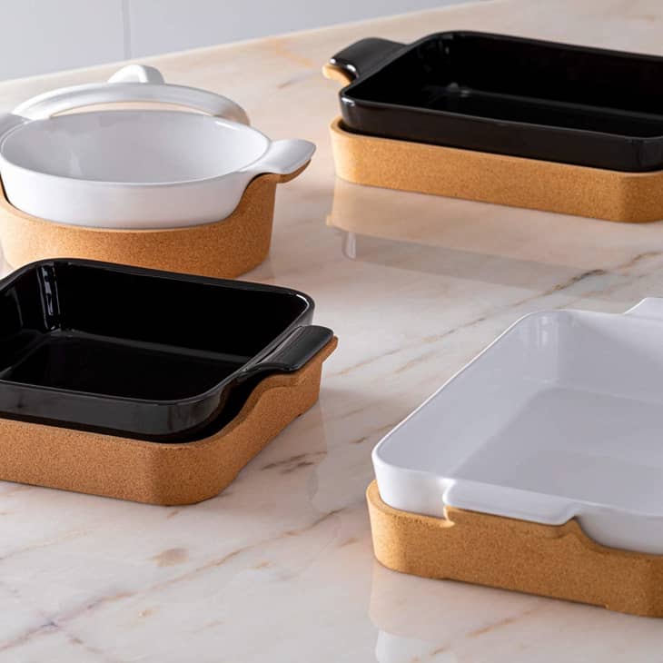 Casafina Ensemble Collection Square Baker With Cork Tray at Amazon