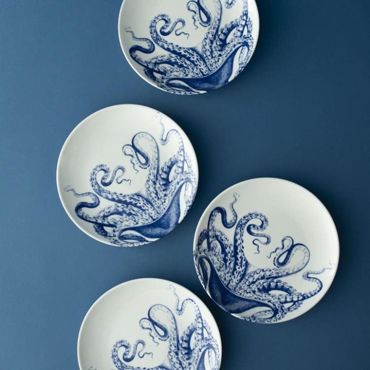Product Image: Caskata Blue Lucy Canape Plate, Set of 4