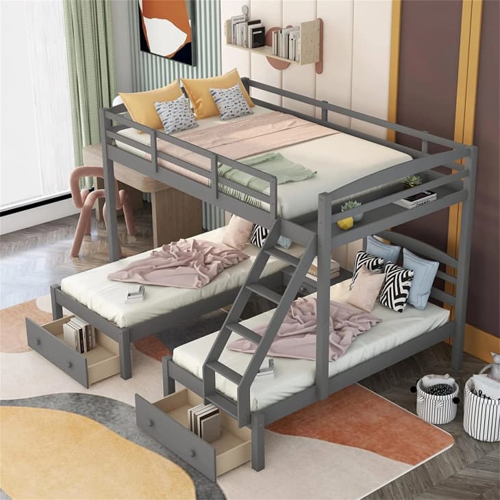 Product Image: Twin Over Full Triple / Quad Bunk Bed with Storage