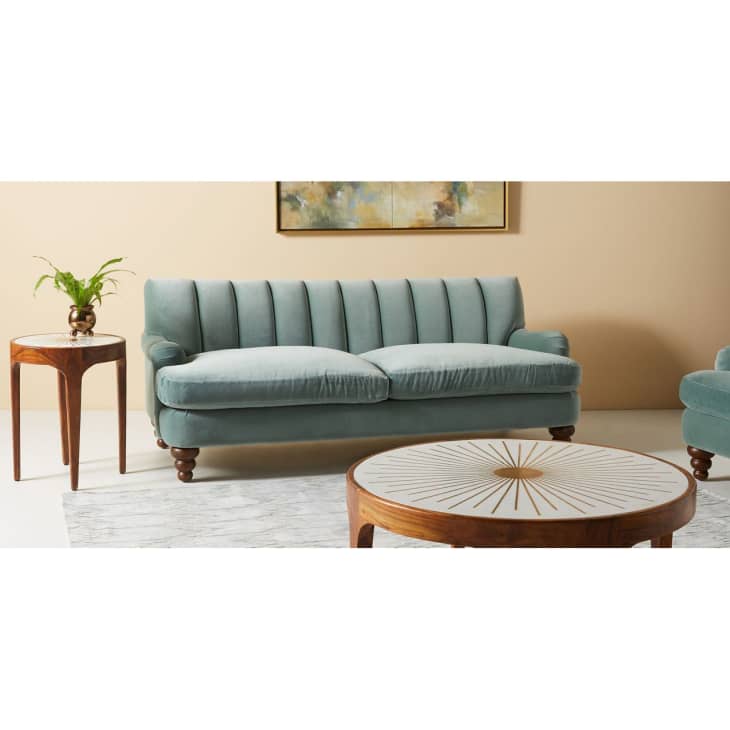 Channel Tufted Two-Cushion Sofa at Anthropologie