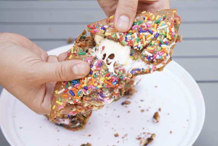 Chocolate and the Chip Funfetti Cookie Cake with Marshmallow Fluff at Etsy