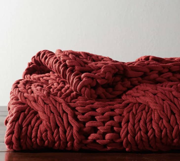 Product Image: Colossal Handknit Throw, Cardinal
