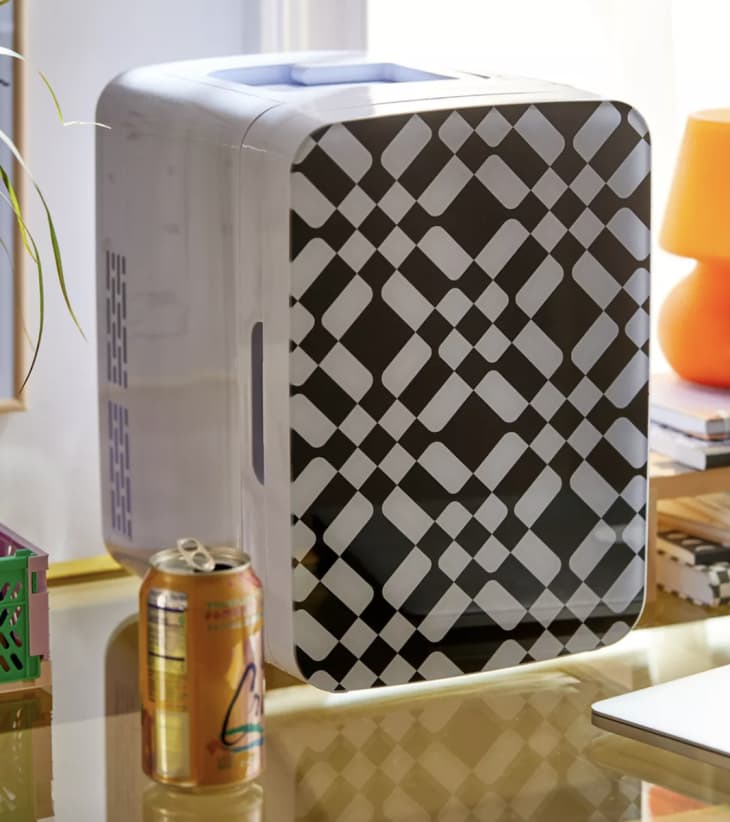 Cooluli Infinity 10L Checkered Black Mini Fridge at Urban Outfitters