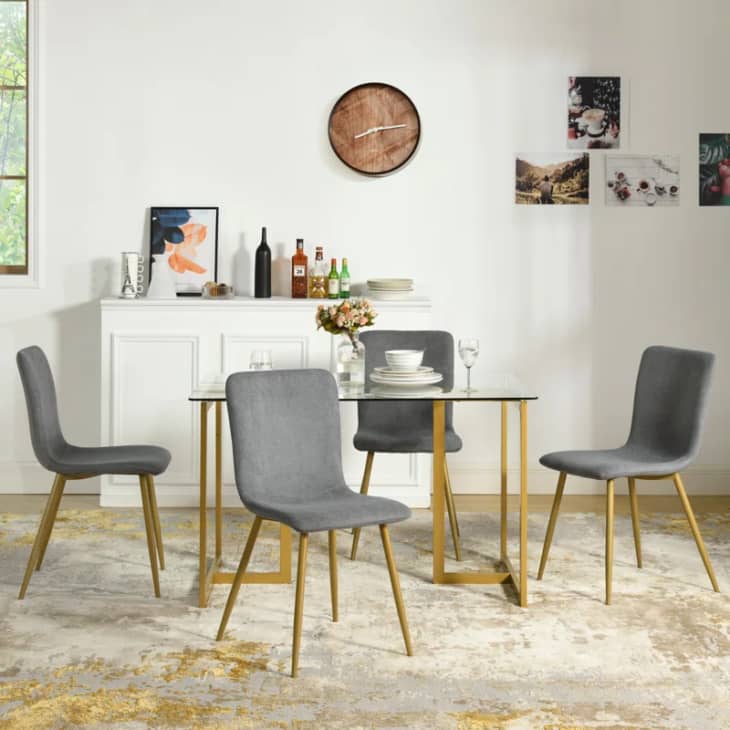 Kelly Clarkson Home Courseulles 5-Piece Sled Dining Set at Wayfair