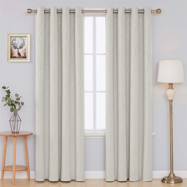 Deconovo Blackout Curtains - Wave Line with Dots (Cream, 52" x 84") at Amazon