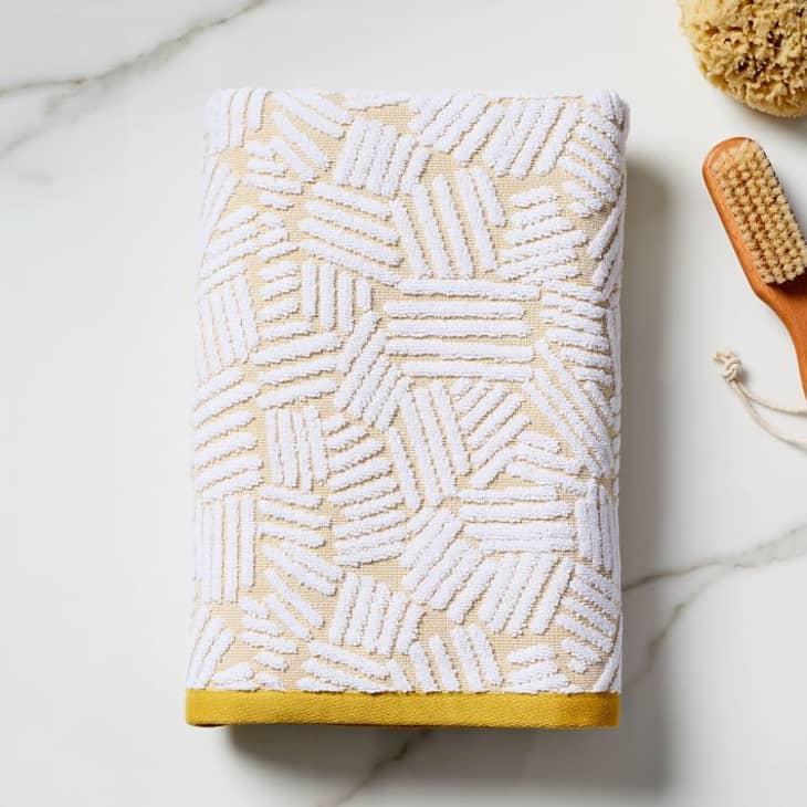 Organic Dashed Lines Sculpted Towel at West Elm