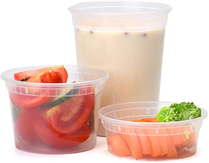 Deli Containers with Lids at Amazon