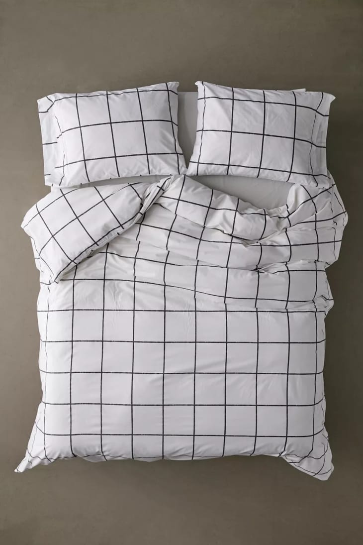 Distressed Check Duvet Set at Urban Outfitters