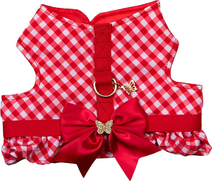 Product Image: Doggy Parton Dog Harnesses and Leash/Collar Set Collection, Red Gingham, Medium