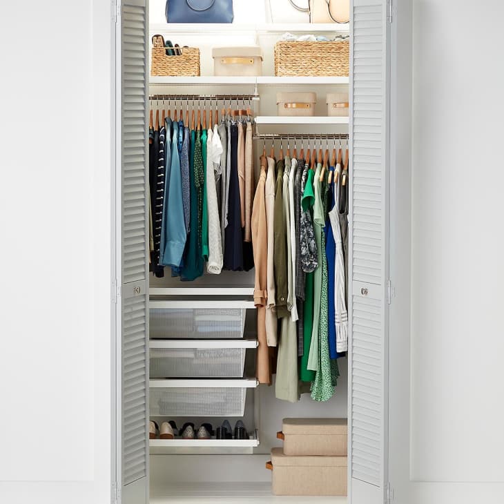 Elfa Décor 4' White Reach-In Closet at The Container Store