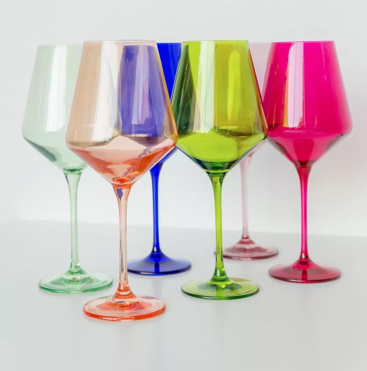 Product Image: Estelle Colored Glass Mixed Stemware Set