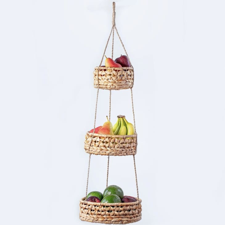 Baseroots Hanging 3-Tier Woven Baskets at Etsy