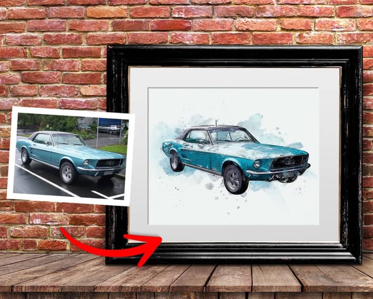Product Image: Funny Things Art Studio Custom Car Portrait