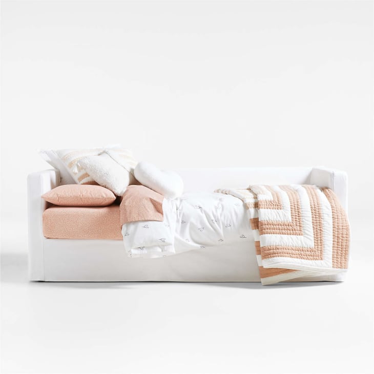 Ever Slipcovered White Daybed & Mattress Cover by Leanne Ford at Crate & Barrel