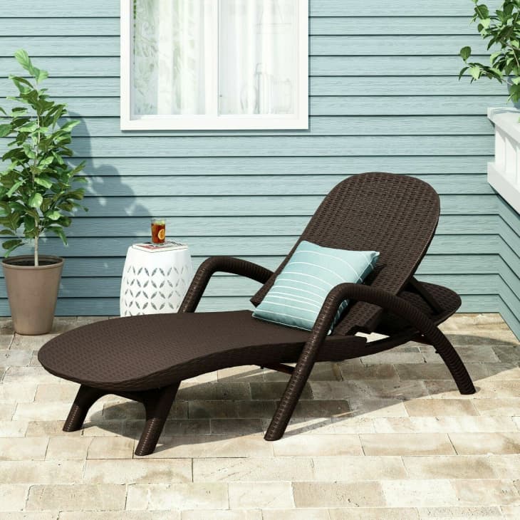 Farirra Outdoor Faux Wicker Chaise Lounge at eBay
