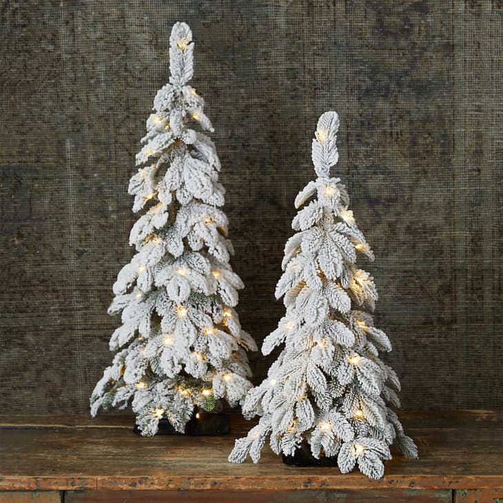 Product Image: Faux Snowy Pre-lit LED Alpine Tabletop Tree