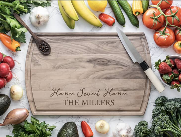 Flowertown Weddings Personalized Cutting Board at Etsy
