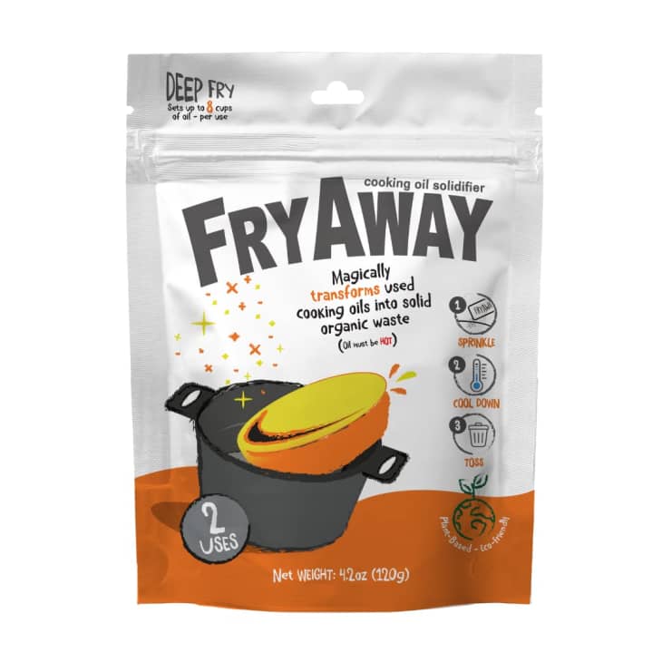 FryAway Cooking Oil Solidifier Powder at Amazon