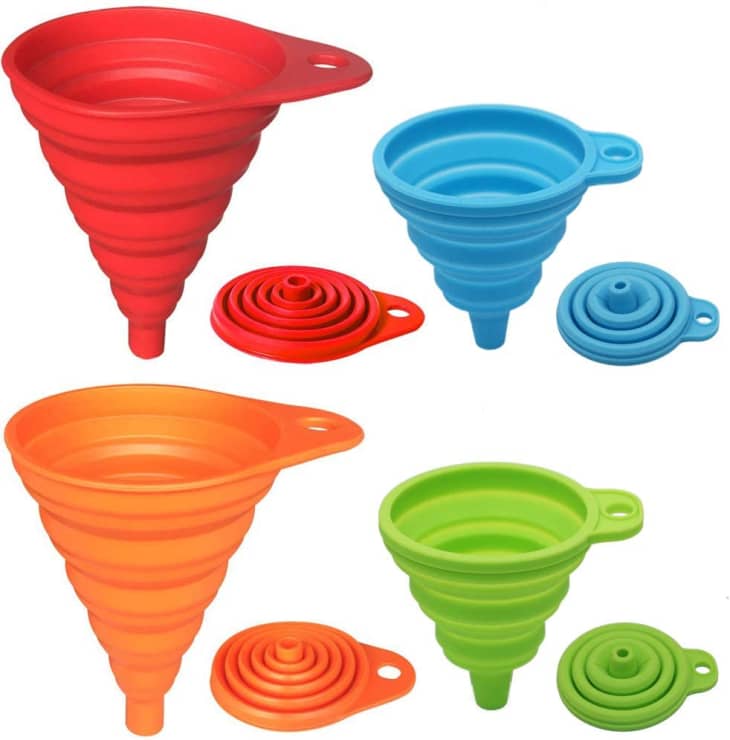 Product Image: KongNai Silicone Collapsible Funnel, Set of 4