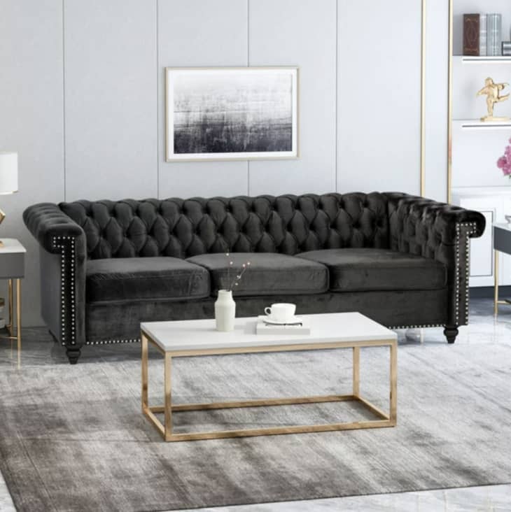Product Image: GDF Studio Zyiere Tufted Chesterfield 3 Seater Sofa