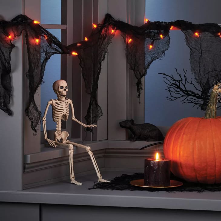 16" Posable Skeleton Halloween Decorative Mannequin at Target