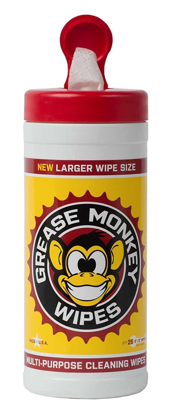 Grease Monkey Wipes Canister, 25-Count at Amazon