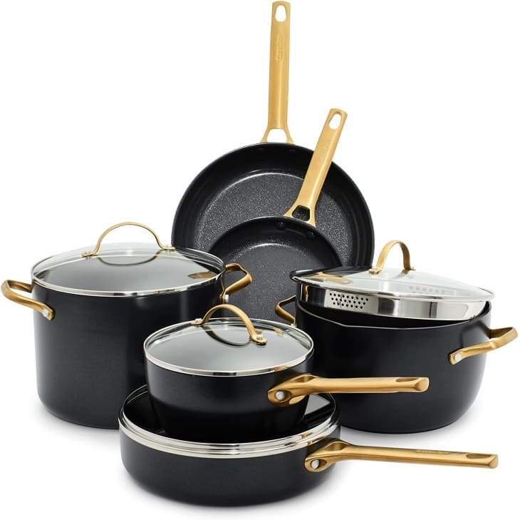 GreenPan Reserve Healthy Ceramic Nonstick Cookware Pots and Pans Set, 10 Piece at Amazon