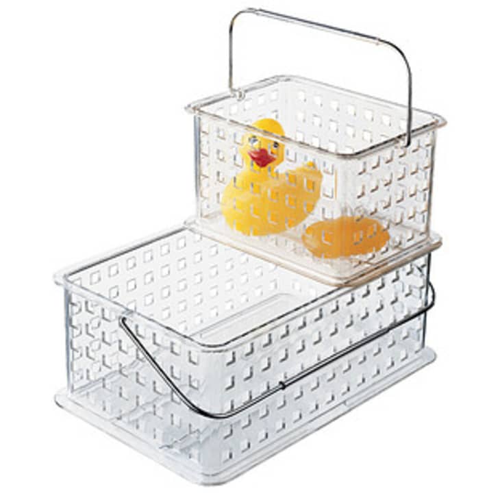 iDesign Clear Grid Tote (Small) at The Container Store