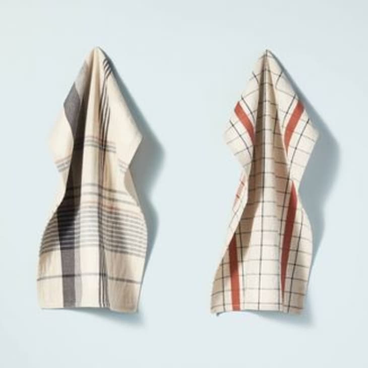 Hearth & Hand with Magnolia Fall Plaid Kitchen Towel Set (2-Pack) at Target