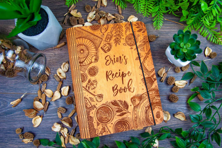 Honey the Wood Personalized Wooden Recipe Book, Medium at Etsy