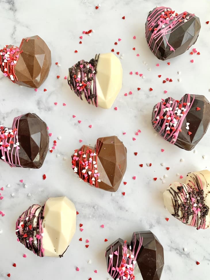 LoveleeCookies Valentine's Hot Cocoa Bombs at Etsy