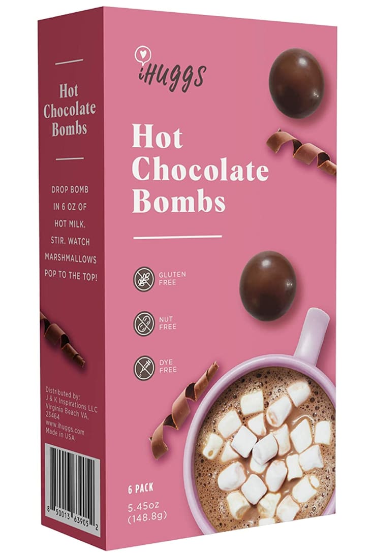 iHuggs Hot Chocolate Cocoa Bombs with Marshmallows Inside at Amazon