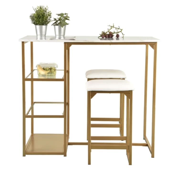 Product Image: Everly Quinn Ifan Counter Height Drop Leaf Dining Set