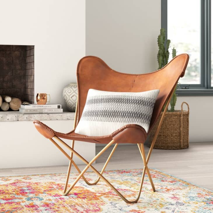 Product Image: Justa Top Grain Leather Down Butterfly Chair