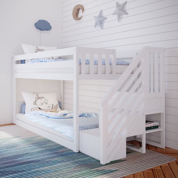 Kean Twin Over Twin Bunk Bed with Stairs at Wayfair
